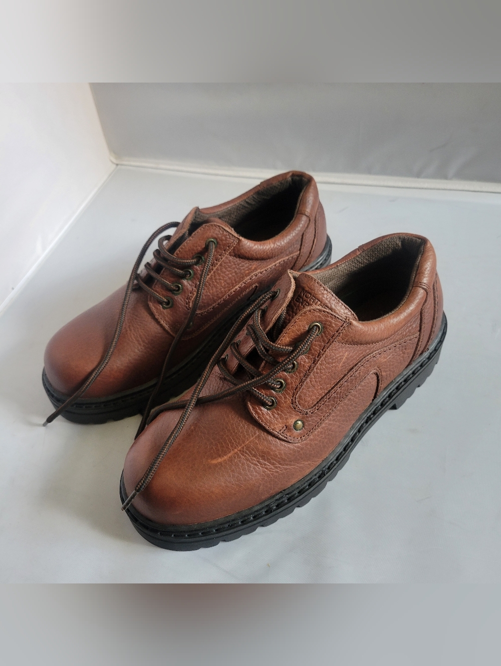 Northern Explorer Mens Steel Toe Works Boot Size 11D Brown Leather
